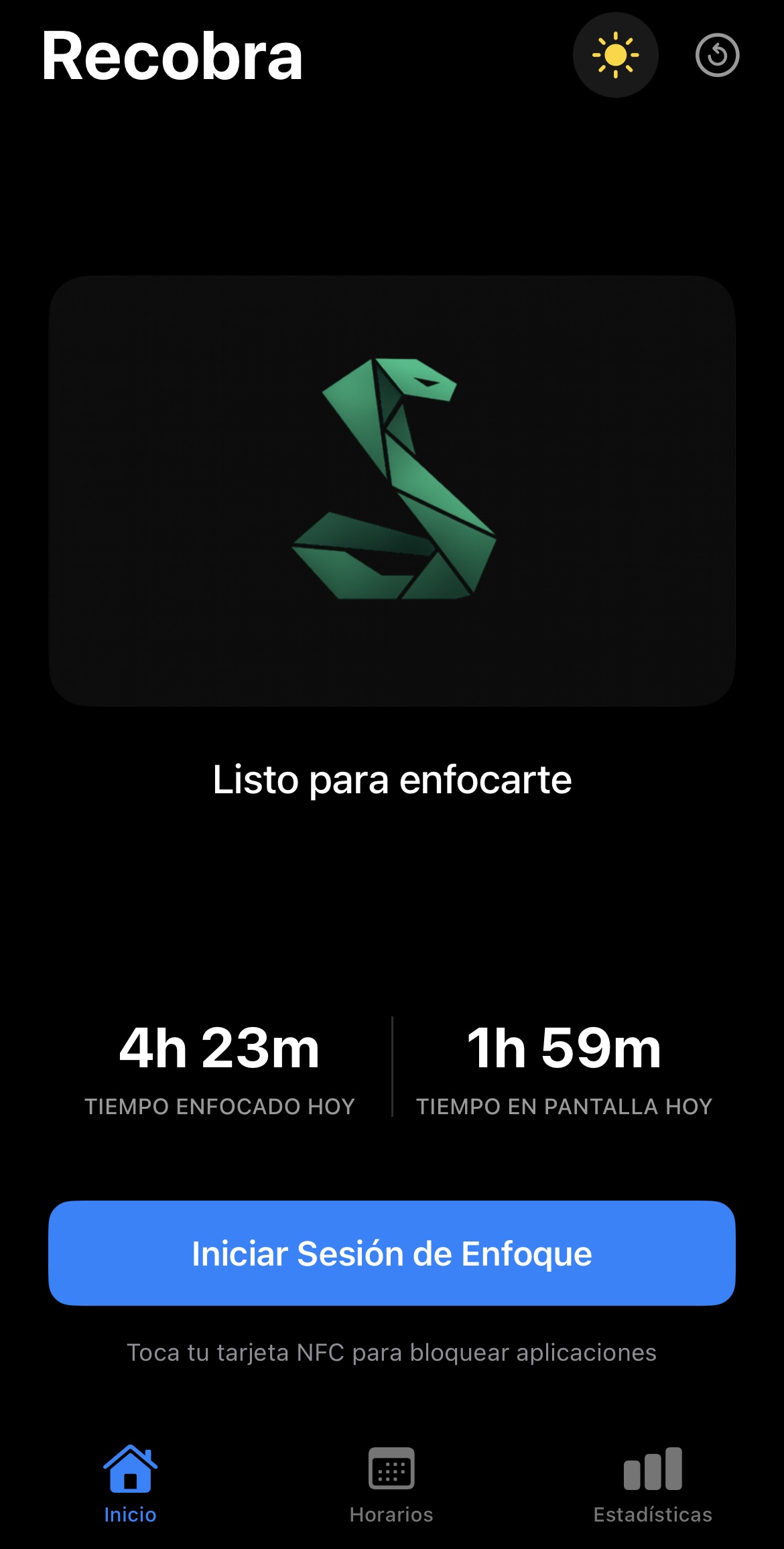 Recobra App - Listo para enfocarte